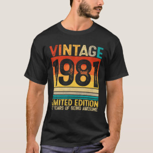 T-shirt 41 Ans D'Être Impressionnant Vintage 1981 41E Anni