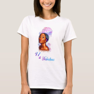 T-shirt 41 Fabuleux Cheveux Afro Black Femmes 41e Annivers