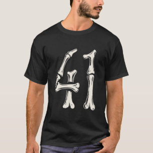 T-shirt 41 Meme Halloween Squelette 4 1 Meme Drôle Quarant