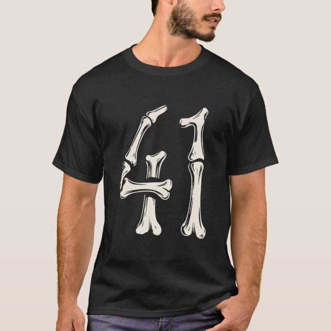 T-shirt 41 Meme Halloween Squelette 4 1 Meme Drôle Quarant (Devant)