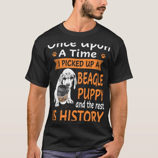 T-shirt 41 Un Sur Un Beagle De Temps Chiot (Devant)