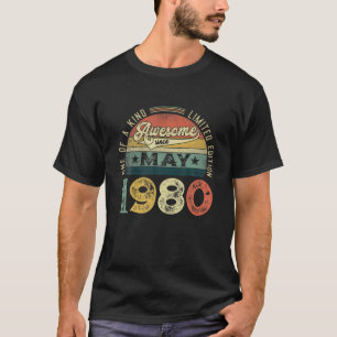 T-shirt 41Décorations Anniversaires Mai 1980 Hommes Femmes