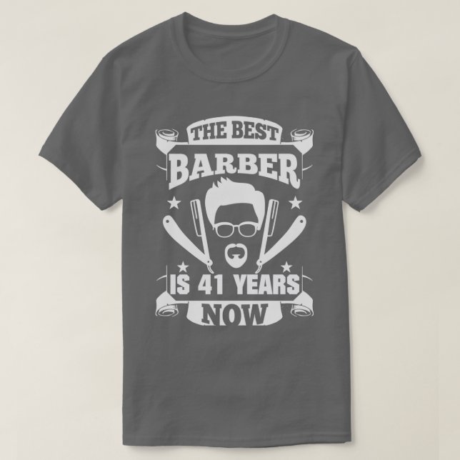 T-shirt 41e anniversaire actuel Barbier 41 ans Barbier (Design devant)