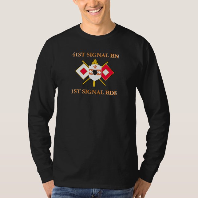 T-SHIRT 41E BRIGADE SIGNAL BATTALION 1ÈRE  (Devant)