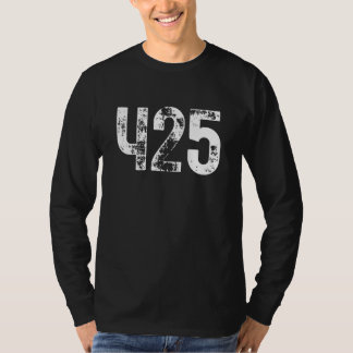 T-shirt 425 Area Code Bellevue WA Mobile Telephone Area Co