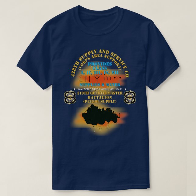 T-shirt 428e SS Co 319e QM Bn X (Design devant)