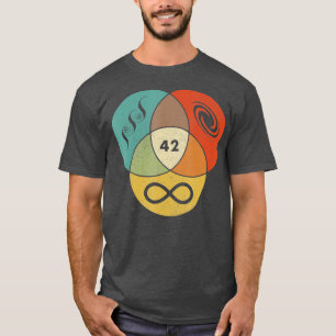 T-shirt 42 Réponse à la vie l'univers et tout ce qui est d