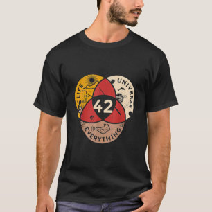 T-shirt 42 Réponse à l'univers de la vie et à la science d