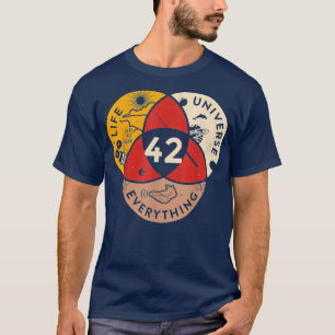 T-shirt 42 Réponse à l'univers de la vie et à la science d