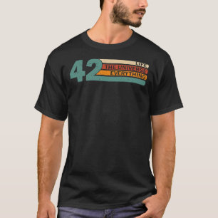 T-shirt 42 Réponse à l'univers de la vie et tout Funny V