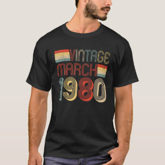 T-shirt 42E Anniversaire Décoration 42 Ans Cadeau Vintage