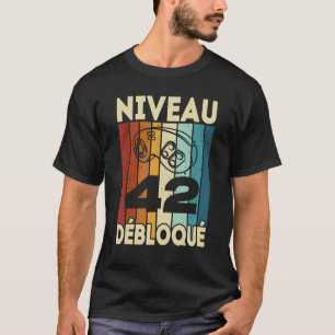 T-shirt 42e anniversaire Geek Jeux Vidéo Homme Femme