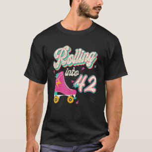 T-shirt 42e anniversaire Roller Skates roulant en 42 ans
