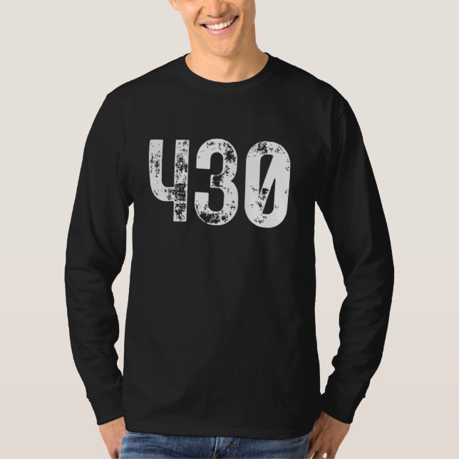 T-shirt 430 Area Code Tyler TX Mobile Telephone Area Code  (Devant)