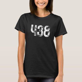 T-shirt 438 Area Code Montreal QC Mobile Telephone Area Co