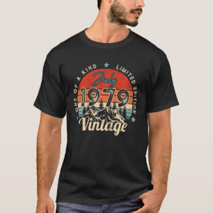 T-shirt 43e anniversaire Cadeaux Vintage juillet 1979 Un d