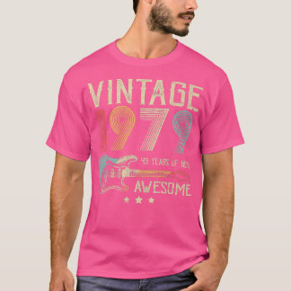 T-shirt 43e anniversaire femmes hommes vintage Awesome 197