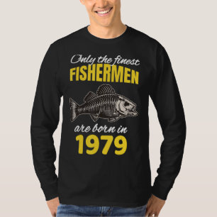 T-shirt 43E Anniversaire Pêcheurs Nés En 1979 Pêche