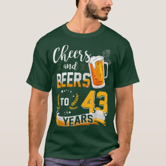 T-shirt 43E Anniversaire Soeurs Et Bières À 43 Ans Né En