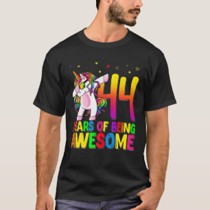 T-shirt 44 Ans Anniversaire Unicorn Dabbing 44E Anniversai