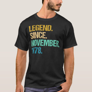 T-shirt 44 Ans Awesome Depuis Novembre 1978 44th Bir