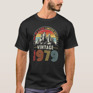 T-shirt 44 Ans Vintage 1979 44e anniversaire Cadeau