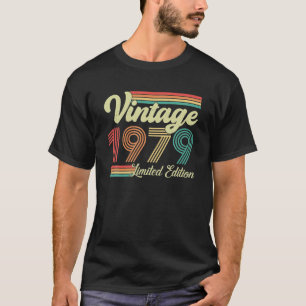 T-shirt 44 Ans Vintage 1979 Né En 1979 44ᵉ