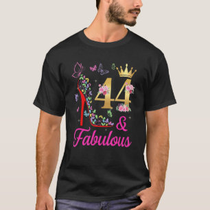 T-shirt 44 & Fabuleux 44 Ans 44ème Anniversaire Papillons