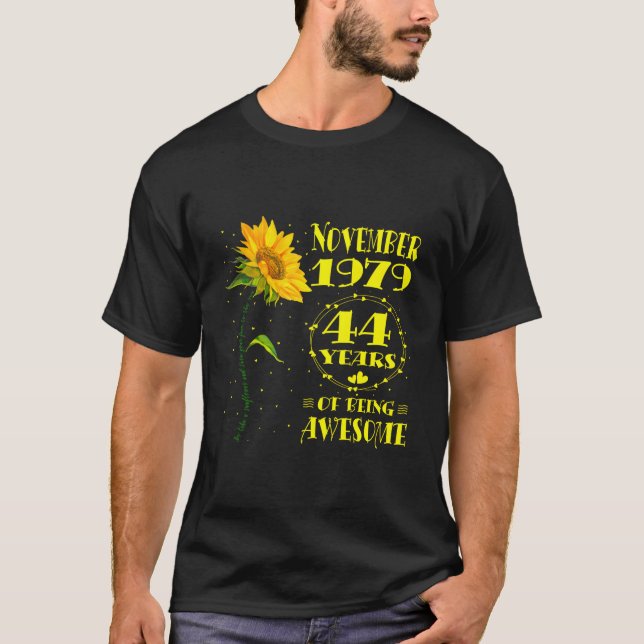T-shirt 44e 44 Né Novembre 1979 (Devant)