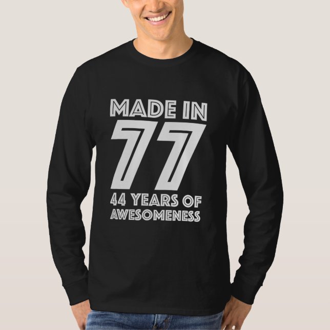 T-shirt 44e anniversaire Cadeaux pour lui Hommes Âge 44 an (Devant)
