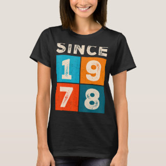 T-shirt 44e anniversaire depuis 1978