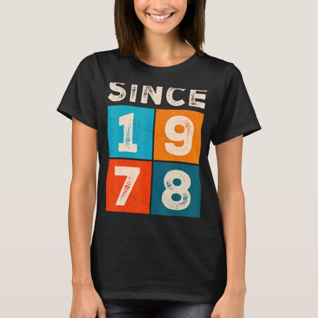 T-shirt 44e anniversaire depuis 1978 (Devant)
