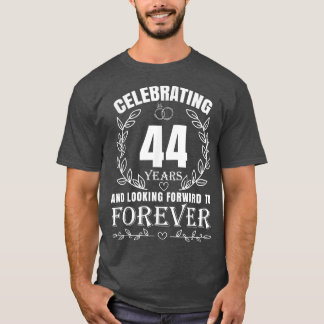 T-shirt 44ème anniversaire de naissance du Mariage pour le