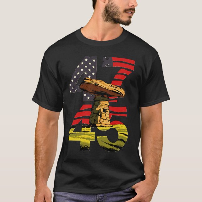 T-shirt 45 47 america (Devant)