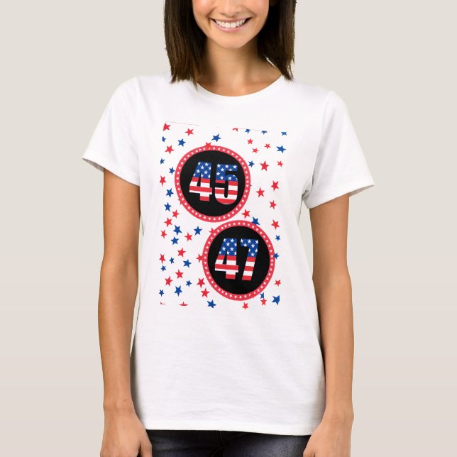 T-shirt 45/47 : Reprendre l'Amérique Trump Tee (Devant)