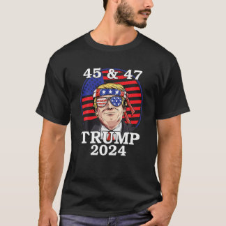 T-shirt 45 47 Trump 2024 T