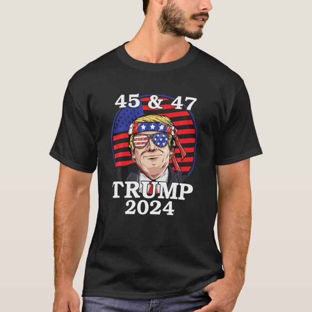 T-shirt 45 47 Trump 2024 T (Devant)