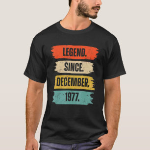 T-shirt 45 ans 45e anniversaire Légende depuis décembre