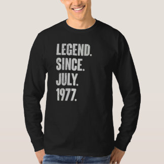 T-shirt 45 ans 45e anniversaire Légende depuis juillet 197