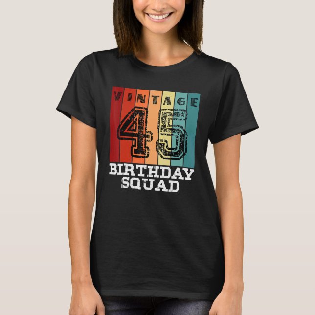T-shirt 45 ans Anniversaire Escouade 45e Correspondance Vi (Devant)