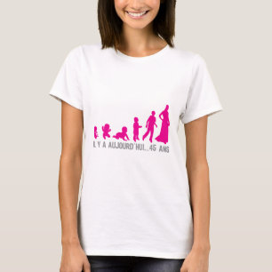 T-shirt 45 ans anniversaire evolution femme aujourdhui