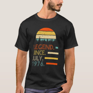 T-shirt 45 ans Anniversaire Rétro Légende depuis juillet 1