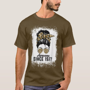T-shirt 45 Ans Awesome depuis 1977 Leopard 45e Naissance