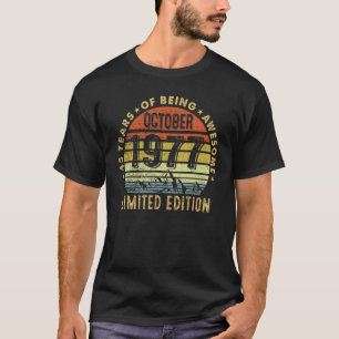 T-shirt 45 Ans Awesome depuis Octobre 1977 45e Naissance