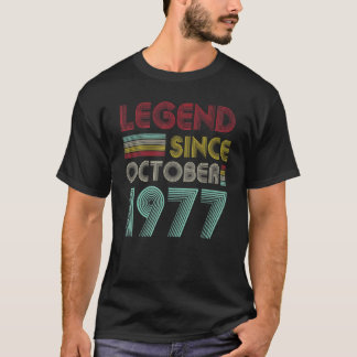 T-shirt 45 ans de légende depuis octobre 1977 45e naissanc