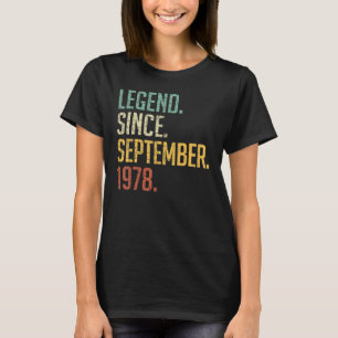 T-shirt 45 ans de légende depuis septembre 1978 45th Bir