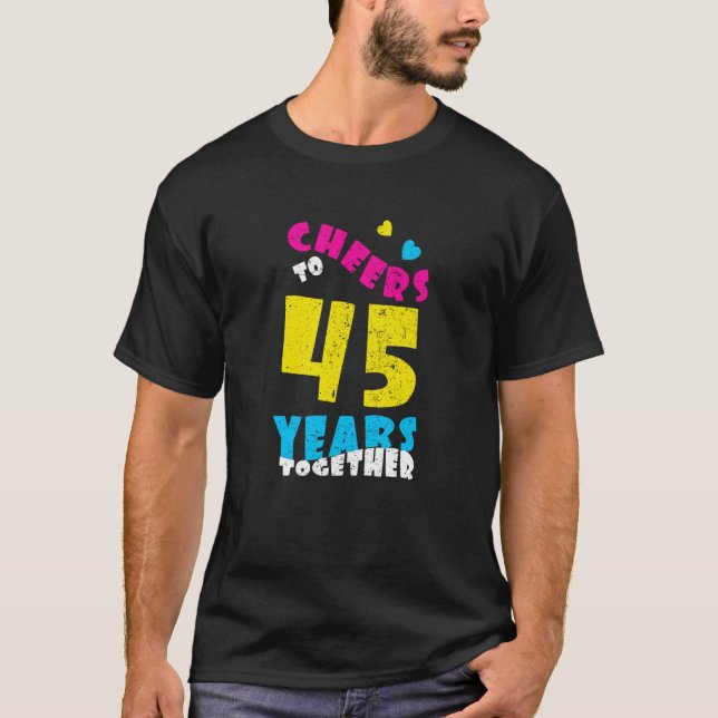 T-shirt 45 ans ensemble 45e Mariage Anniversa (Devant)