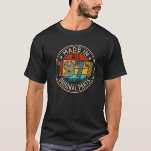 T-shirt 45 ans Fabriqué en 1977 Parties originales 45e ann