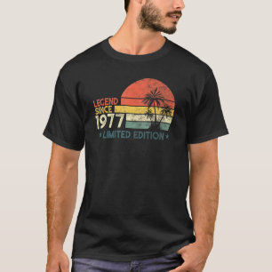 T-shirt 45 Ans Légende Anniversaire Depuis 1977 Limited Ed