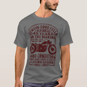 T-shirt 45 Ans Vélo Anniversaire Classic Vintage moto